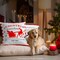 G128 Christmas Decoration Farmhouse Cookie & Pine Spruce Waterproof Throw Pillow Covers | 18 x 18 in | Set of 4, Beautiful Cushion Covers for Christmas Sofa Couch Decoration